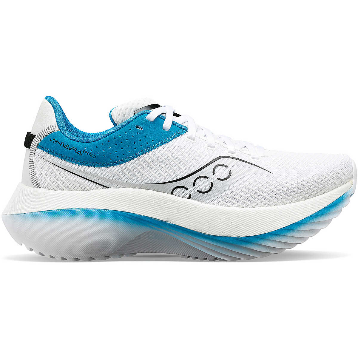 Women's Saucony Kinvara Pro, White/Ink, 7 B Medium