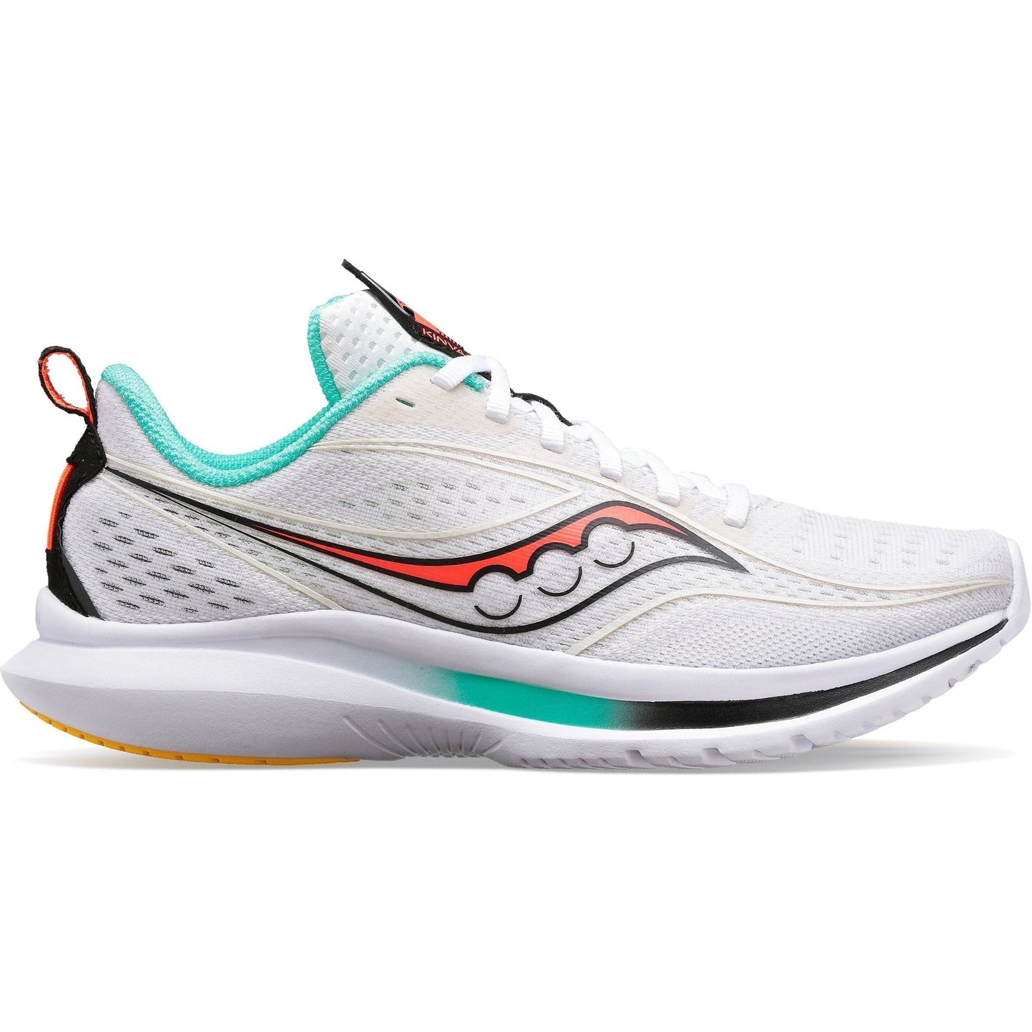 Women's Saucony Kinvara 13, White/Black/Vizi, 9.5 B Medium