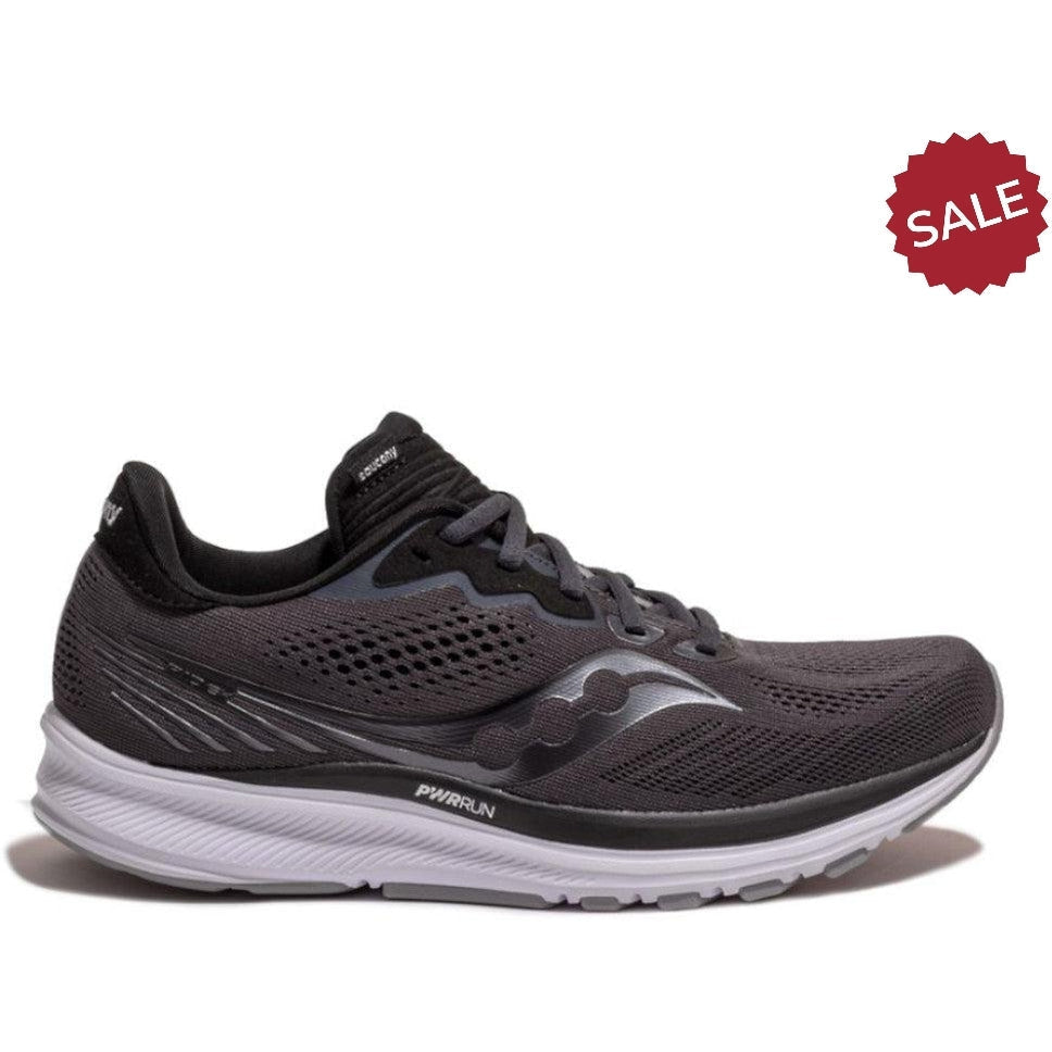 Women's Saucony Ride 14, Charcoal/Black, 8 B Medium