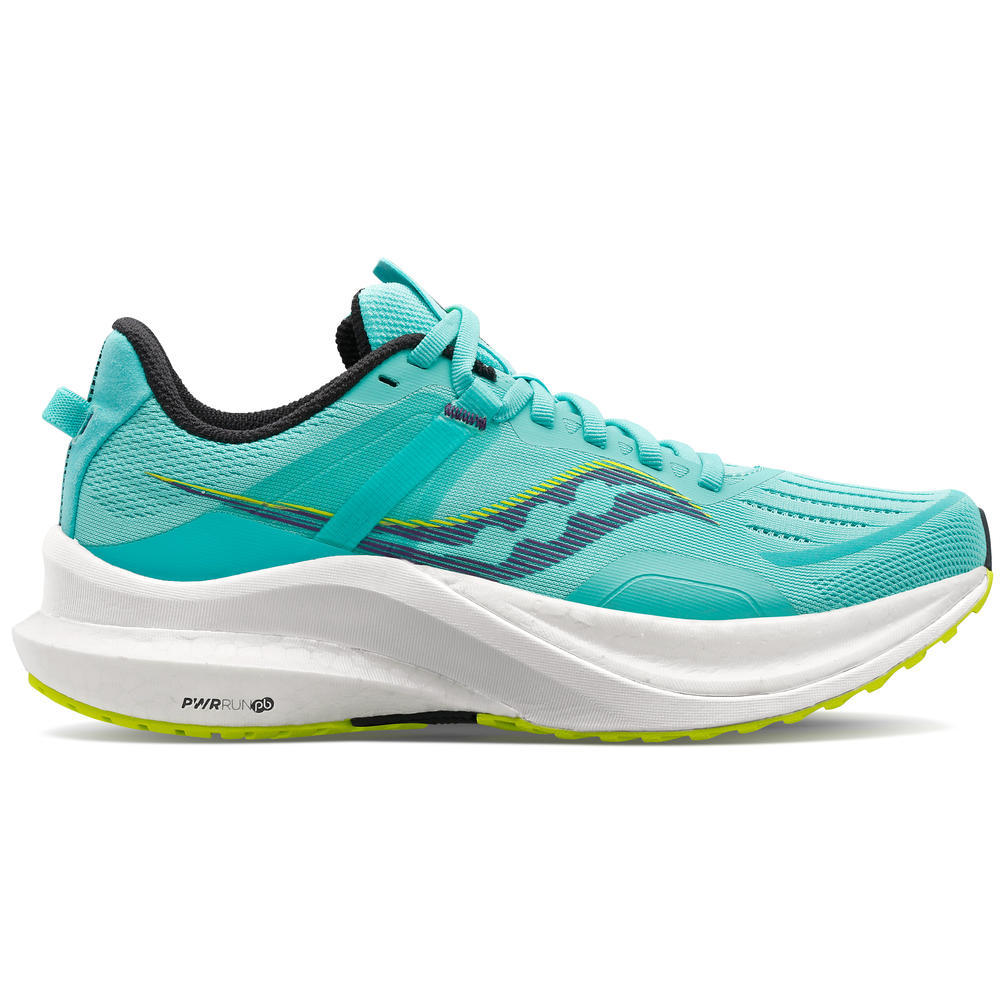Women's Saucony Tempus, Cool Mint/Acid, 10 B Medium