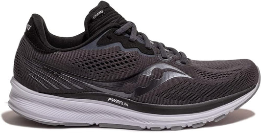 Women's Saucony Ride 14, CHARCOAL/BLACK, 7 D Wide