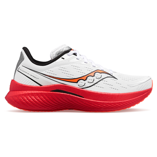 Women's Saucony Endorphin Speed 3, White/Black/Vizi, 8 B Medium