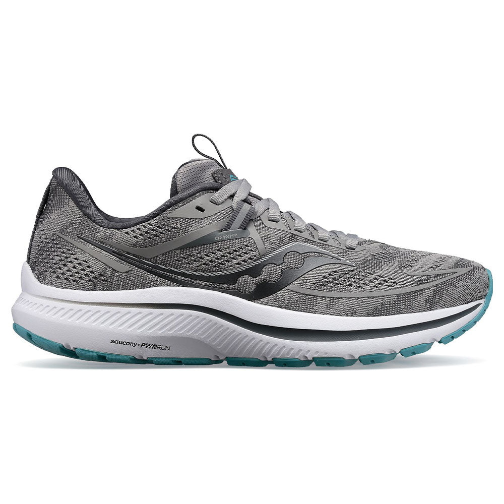 Women's Saucony Omni 21, Alloy/Rainfall, 7.5 D Wide